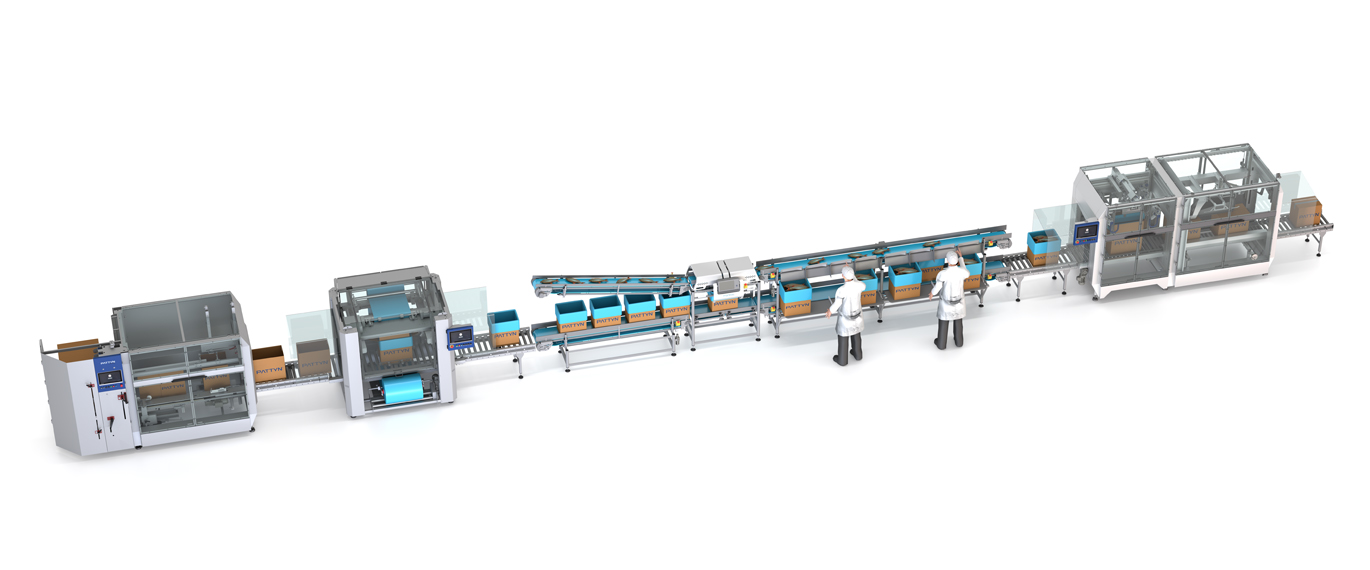 Fish packaging line by Pattyn