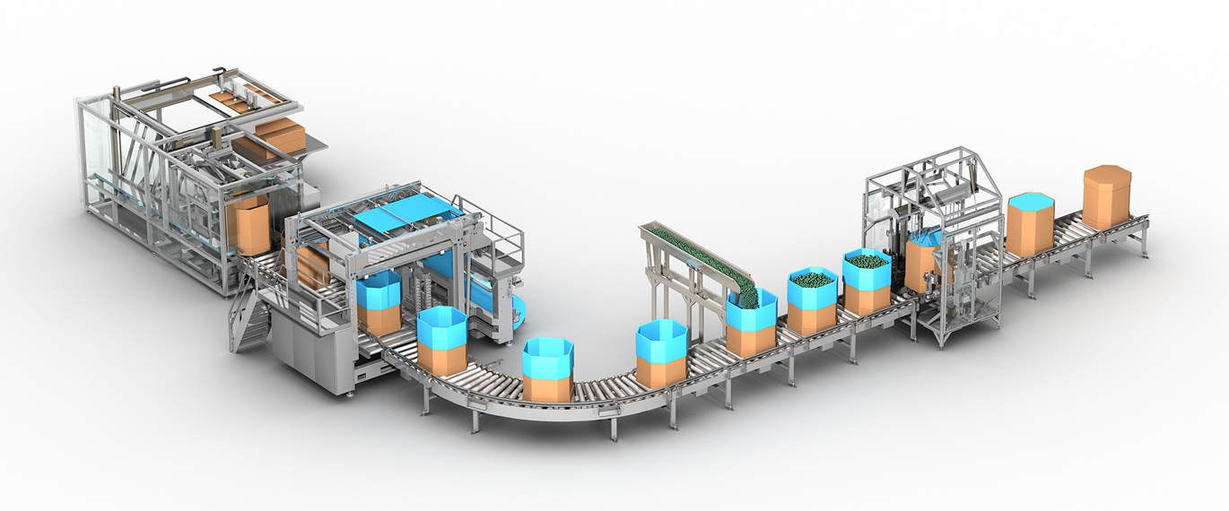 Ligne de conditionnement de fruits et légumes de Pattyn