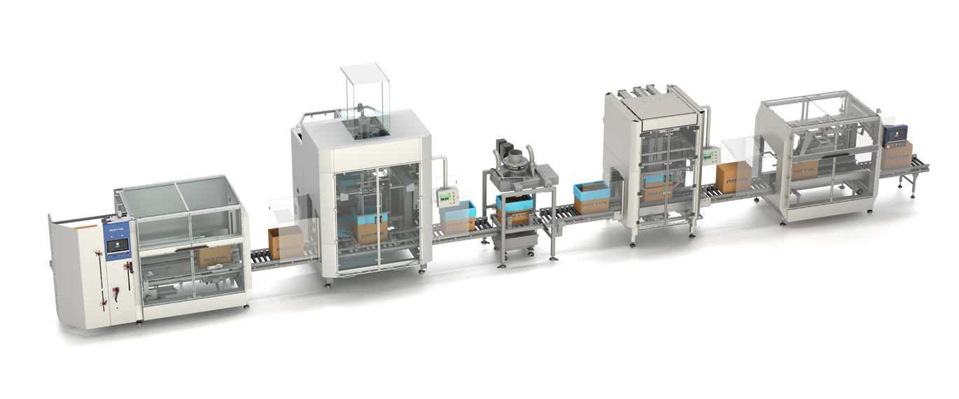 Powders & food ingredients packaging line by Pattyn