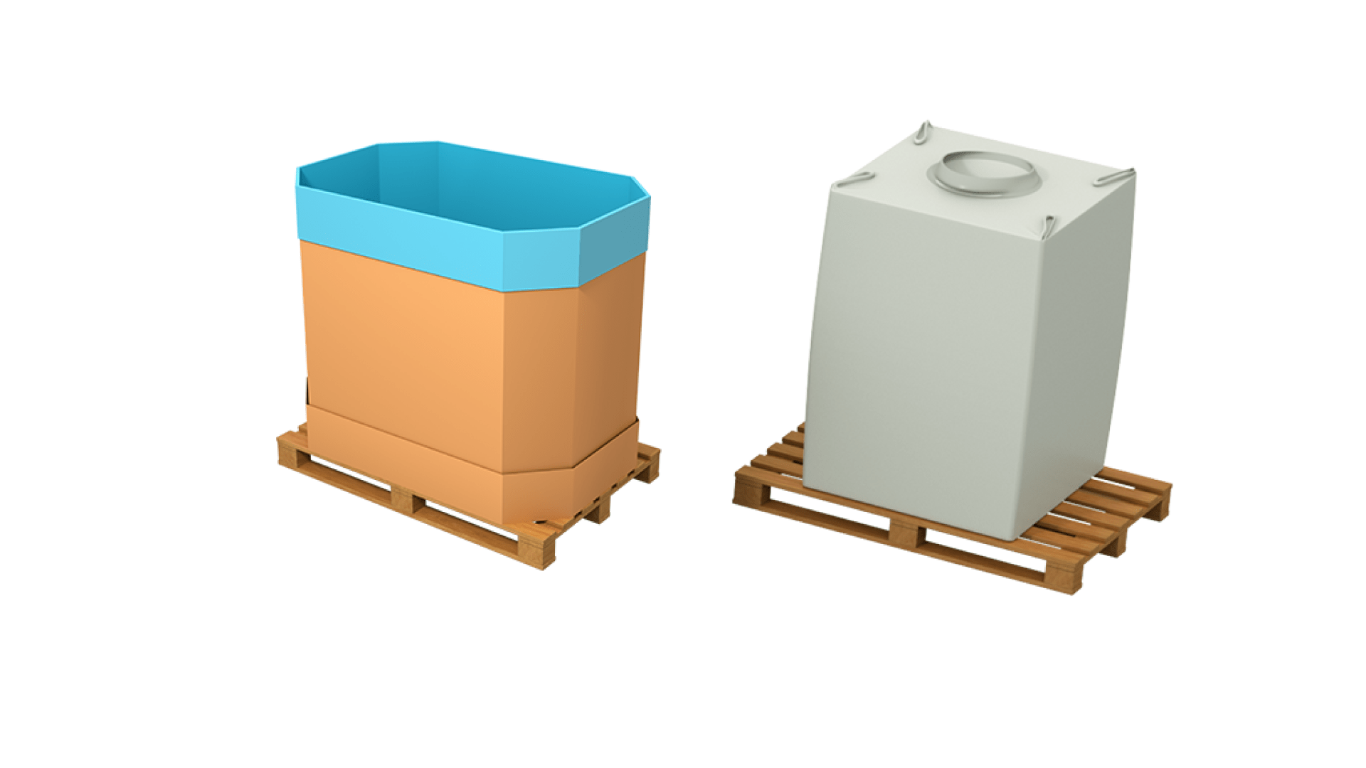 Image octabin and big bag bulk packaging