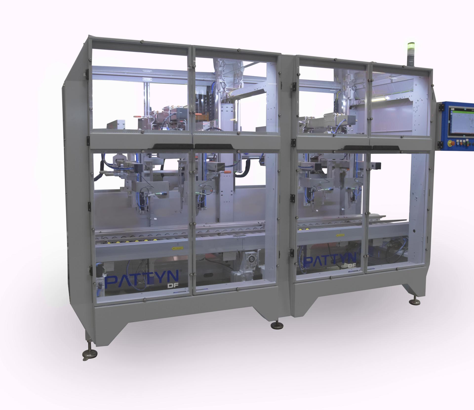 DF-32 perfect bag folding, automated machine built by Pattyn