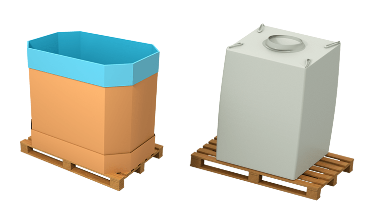 image octabin and big bag bulk packaging